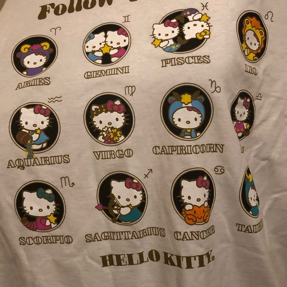 NWT Hello kitty by Sanrio zodiac sign white shirt - Picture 3 of 6